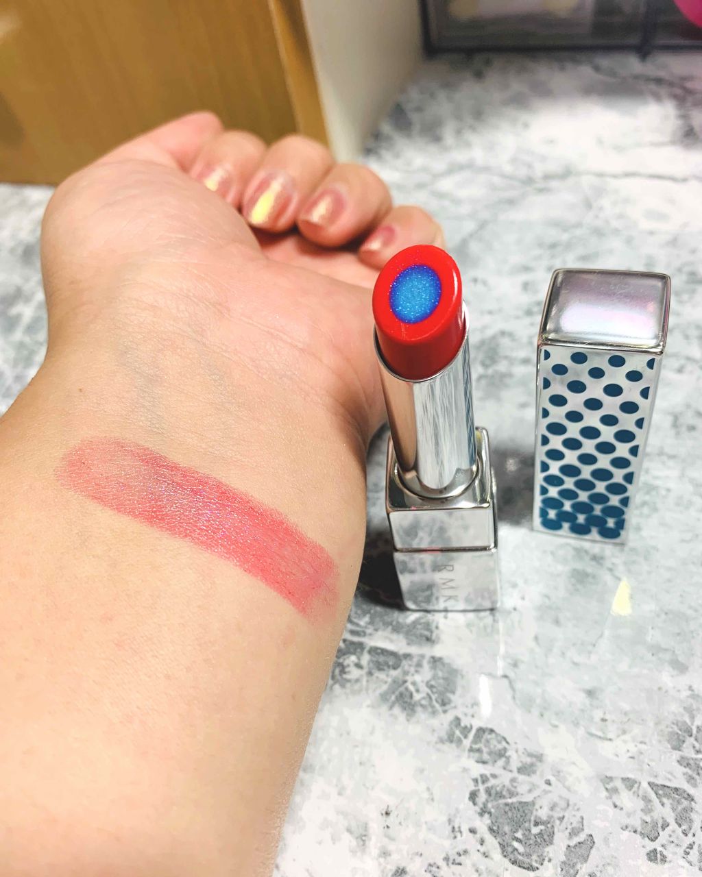 カラーポップリップスティック/RMK/口紅を使ったクチコミ(2枚目)