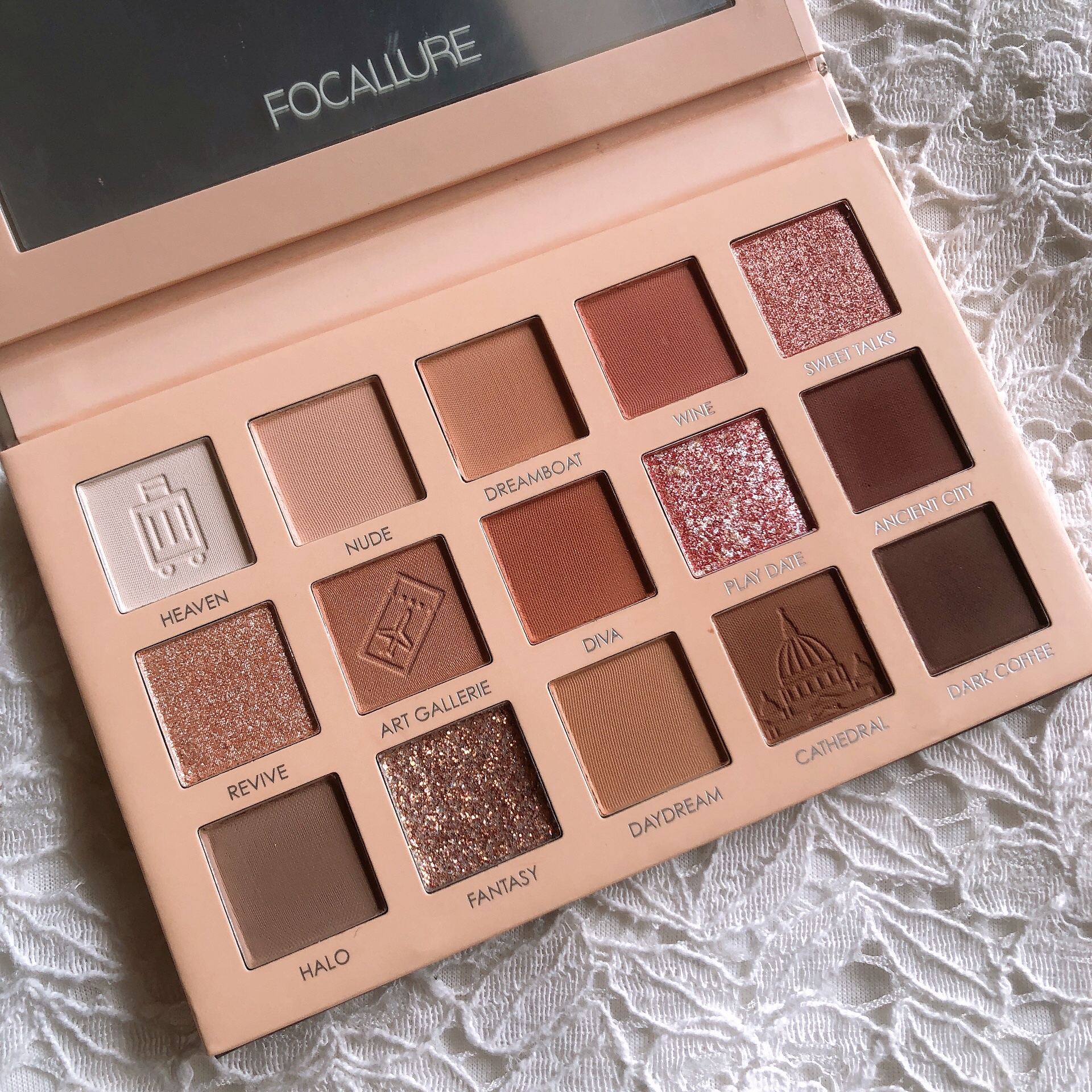 GO TRAVEL 15色アイシャドウパレット/FOCALLURE/アイシャドウパレットを使ったクチコミ（2枚目）