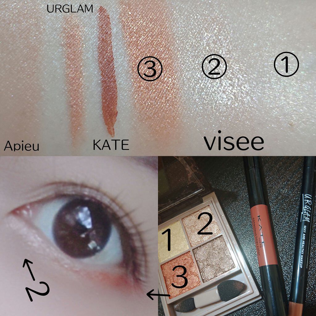 グロッシーリッチ アイズ N/Visée/アイシャドウパレットを使ったクチコミ（3枚目）