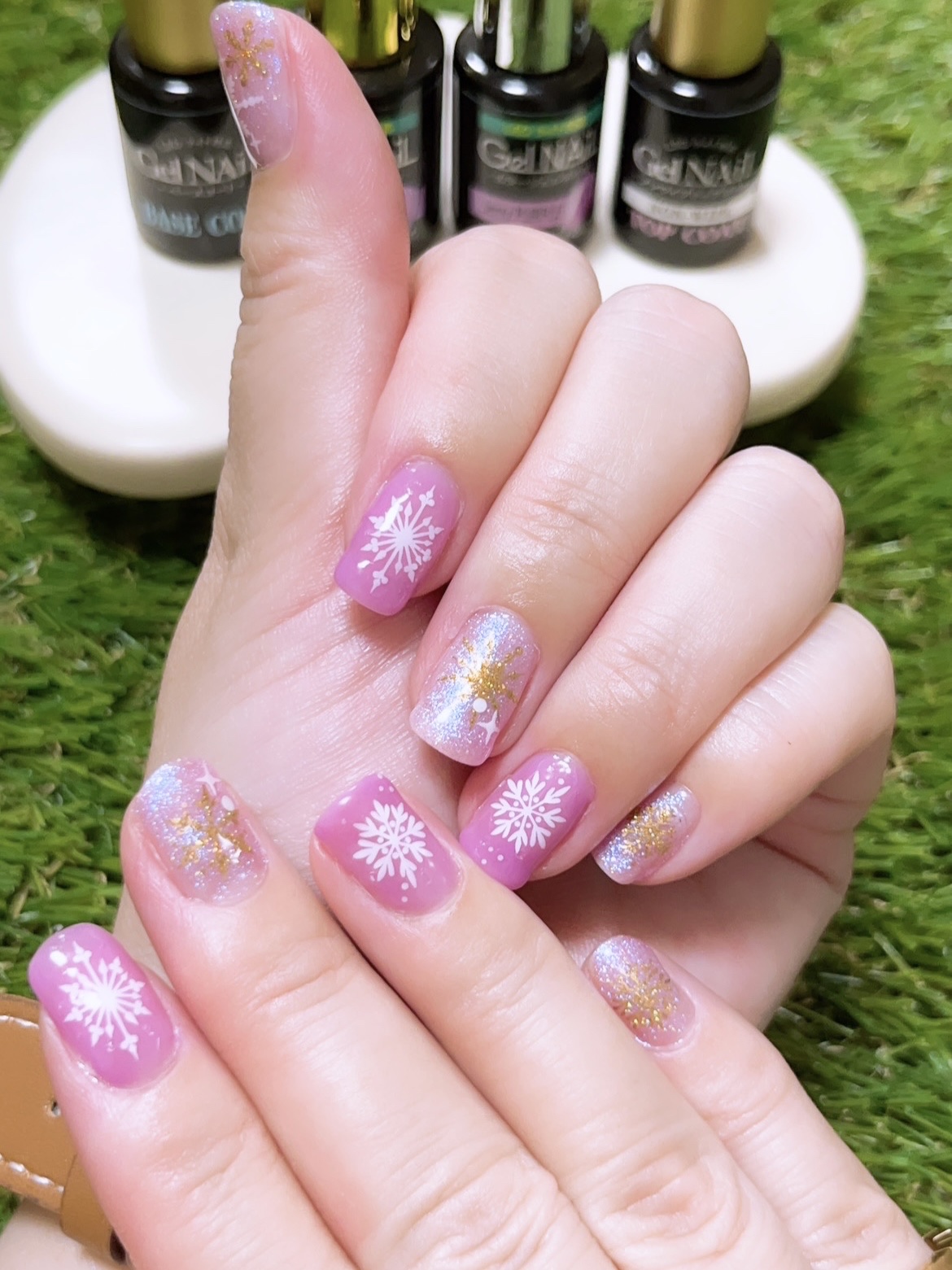 ジェルネイル（ライト対応）/セリア/ジェルネイルを使ったクチコミ（2枚目）