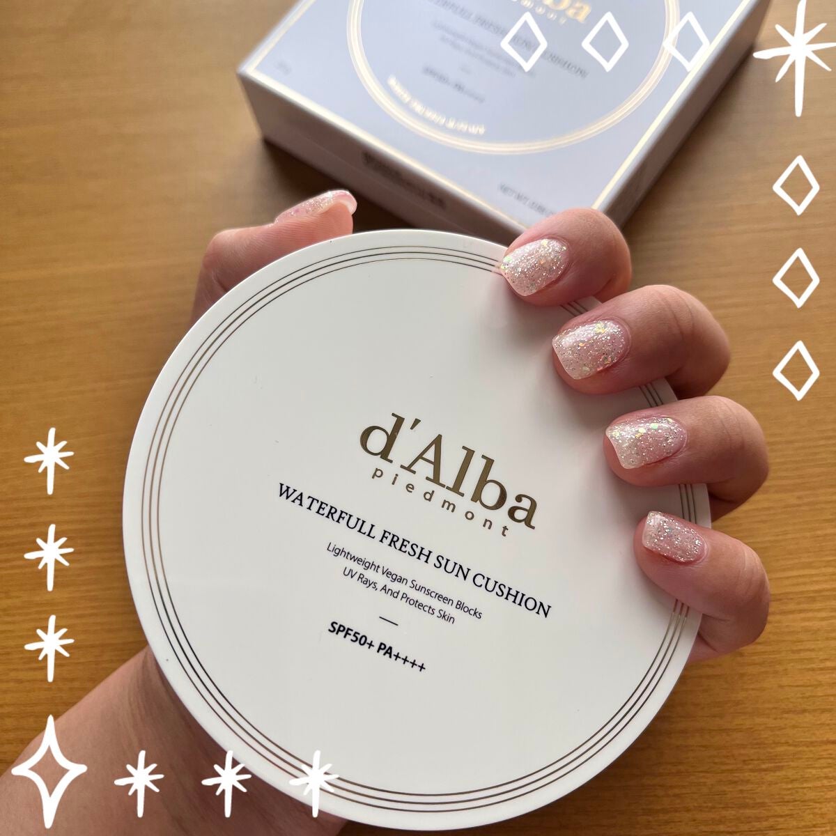 ウォータフルフレッシュサンクッション/ダルバ/日焼け止めローションを使ったクチコミ(2枚目)