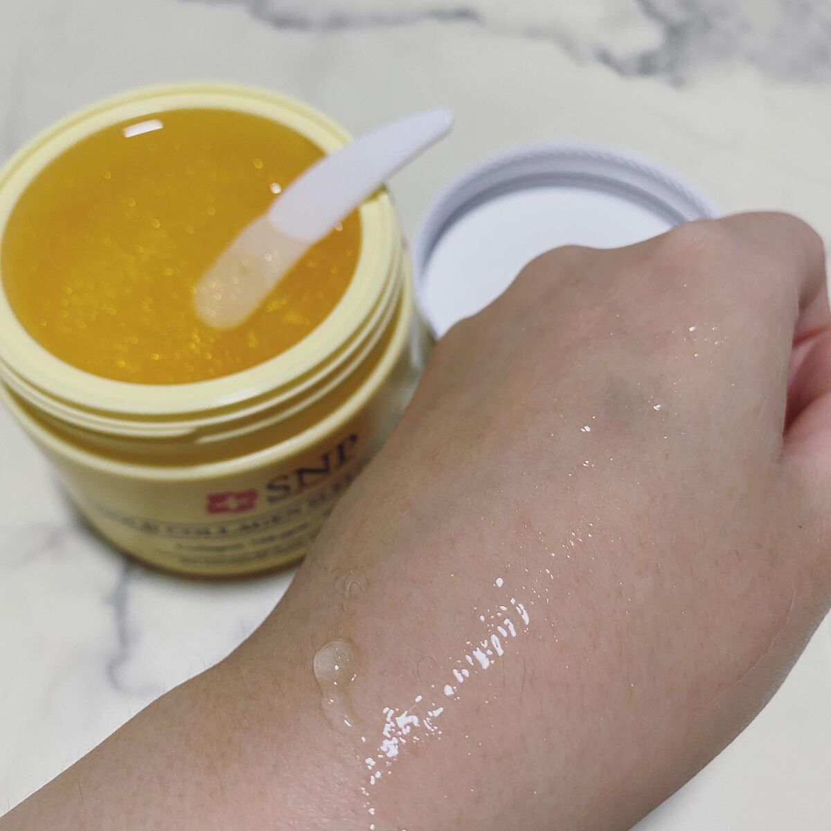 SNP ゴールド コラーゲン スリーピング パック/SNP/シートマスク・パックを使ったクチコミ(7枚目)