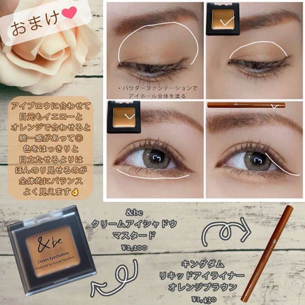 パレットアイブロウ/&be/パウダーアイブロウを使ったクチコミ(6枚目)