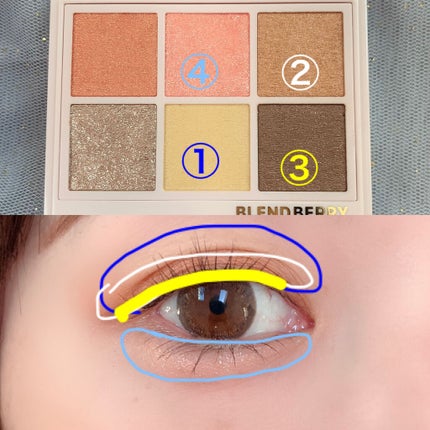 オーラクリエイション/BLEND BERRY/アイシャドウパレットを使ったクチコミ(2枚目)