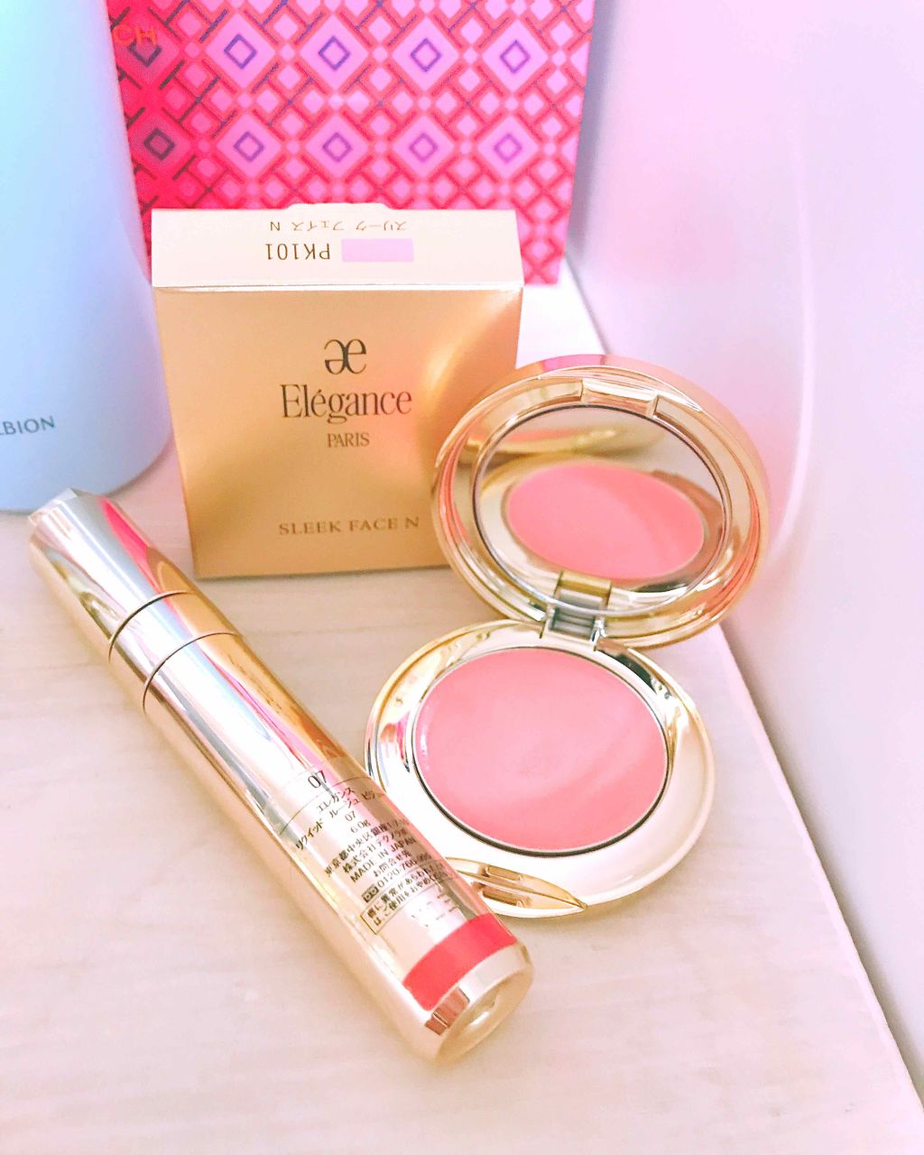 スリーク フェイス N/Elégance/ジェル・クリームチークを使ったクチコミ（1枚目）