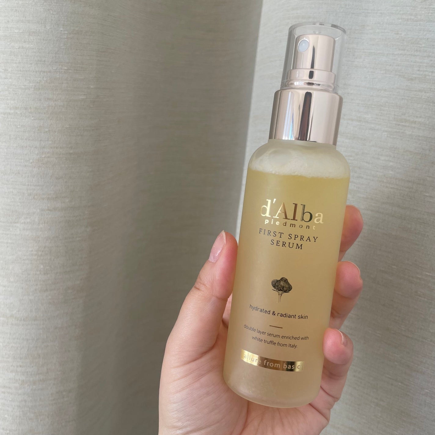 ダルバ ホワイトトリュフファーストスプレーセラム/ダルバ/ミスト状化粧水を使ったクチコミ(2枚目)