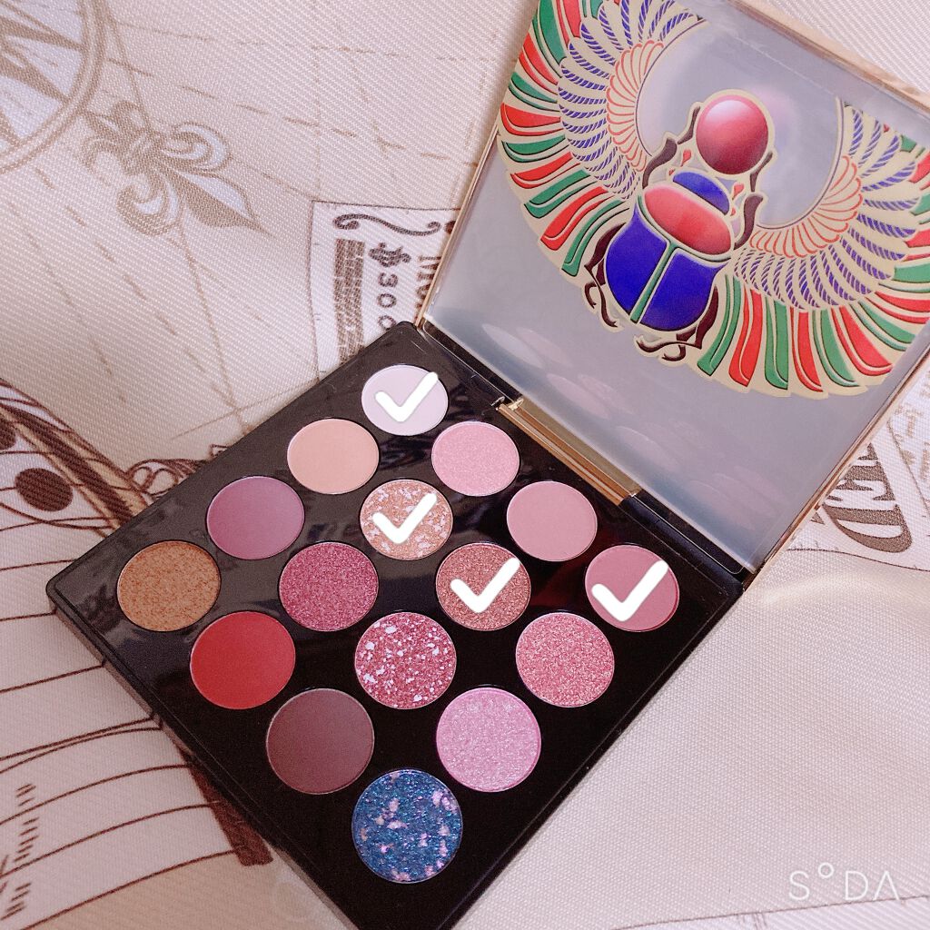 大英博物館 エジプトシリーズ アイシャドウパレット/ZEESEA/アイシャドウパレットを使ったクチコミ(4枚目)