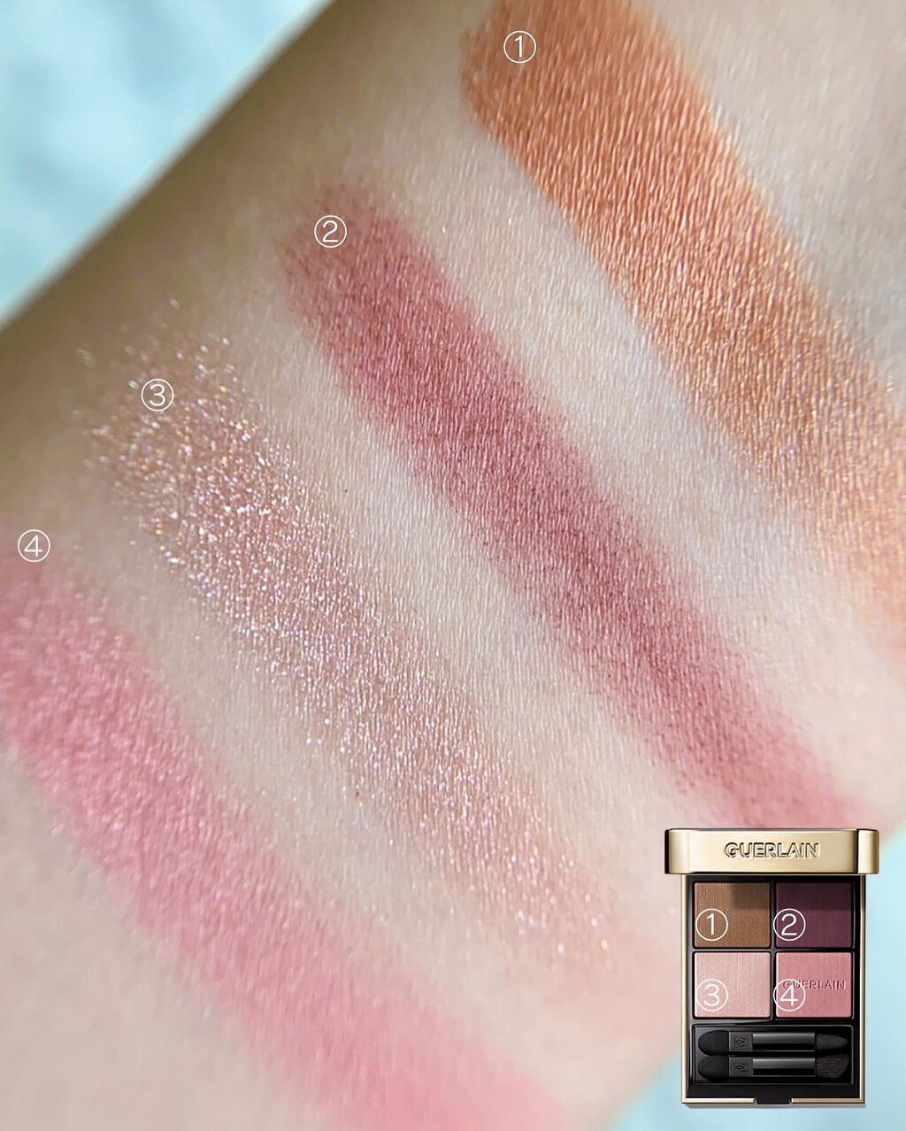 オンブル ジェ/GUERLAIN/アイシャドウパレットを使ったクチコミ(7枚目)