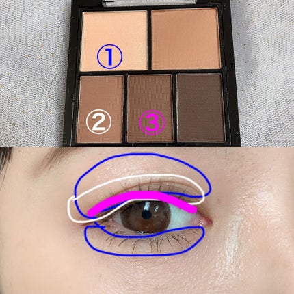 マルチアイパレット/U R GLAM/アイシャドウパレットを使ったクチコミ(3枚目)