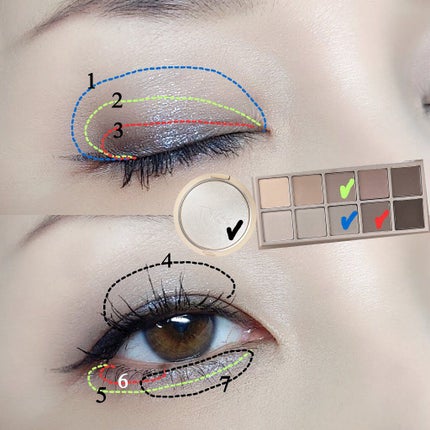 ベターザンパレット/rom&nd/アイシャドウパレットを使ったクチコミ(6枚目)