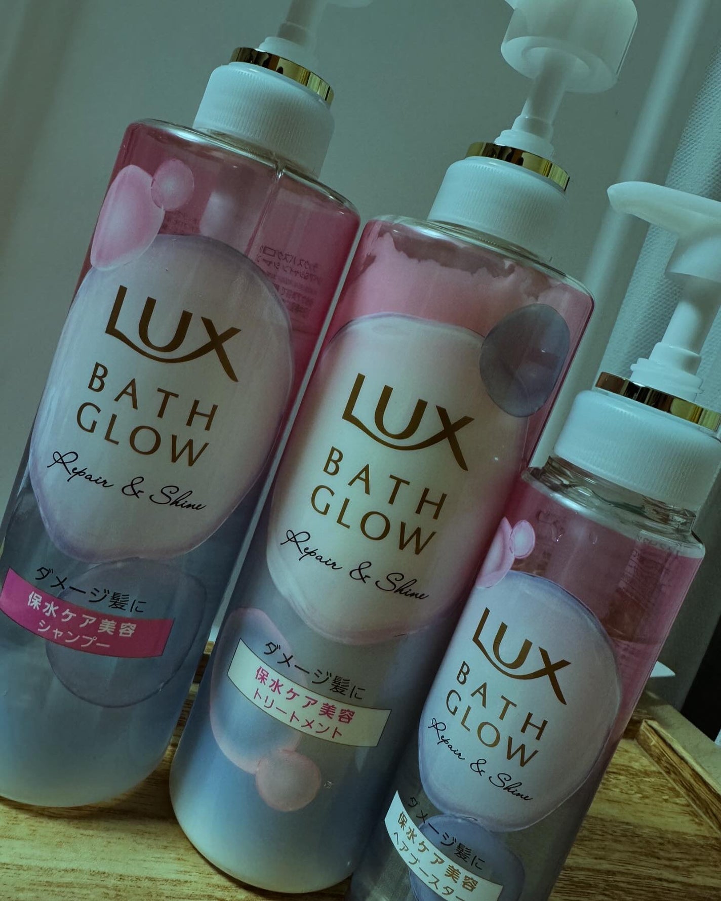 バスグロウ リペア&シャイン シャンプー/トリートメント/LUX/シャンプー・コンディショナーを使ったクチコミ(1枚目)