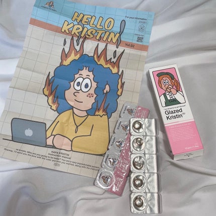 Glazed Krirtin/Hapa kristin/カラーコンタクトレンズを使ったクチコミ(5枚目)