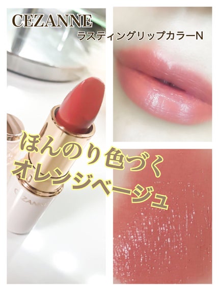 ラスティング リップカラーN 505 オレンジ系/CEZANNE/口紅を使ったクチコミ(1枚目)