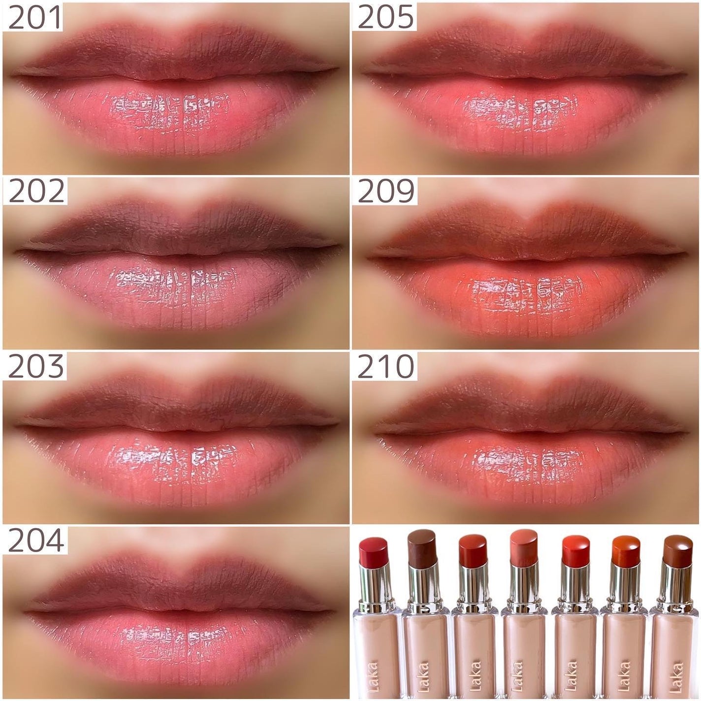 ボンディンググロウリップスティック/Laka/口紅を使ったクチコミ(7枚目)