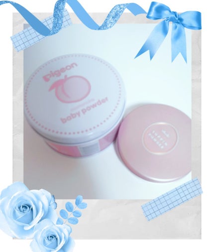 ベビーパウダー(ももの葉)/ピジョン/その他を使ったクチコミ(1枚目)