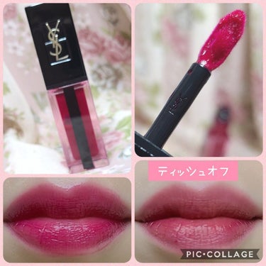 ルージュ ピュールクチュール ヴェルニ ウォーターステイン/YVES SAINT LAURENT BEAUTE/口紅を使ったクチコミ（1枚目）