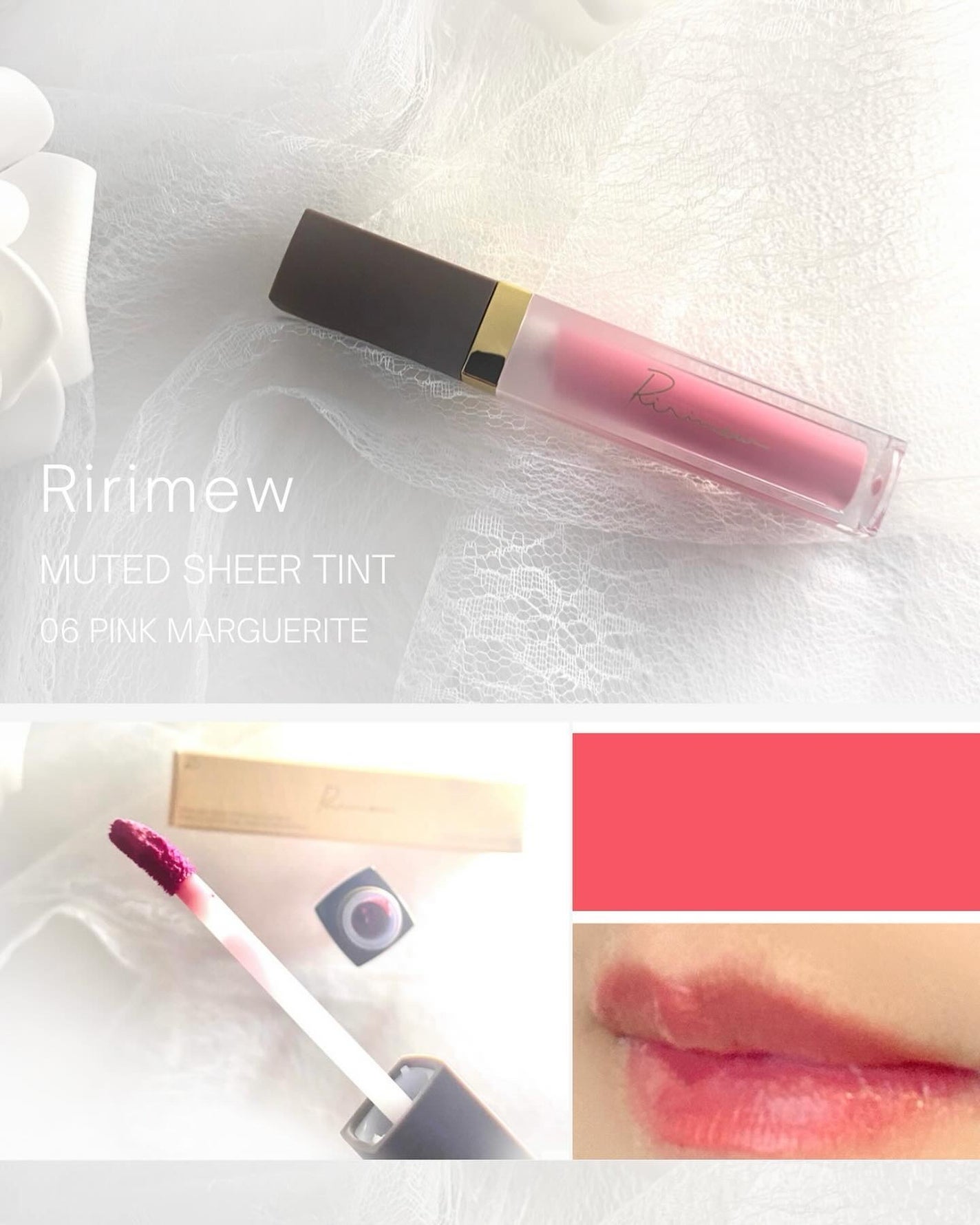 ミューテッドシアーティント/Ririmew/リップティントを使ったクチコミ(3枚目)