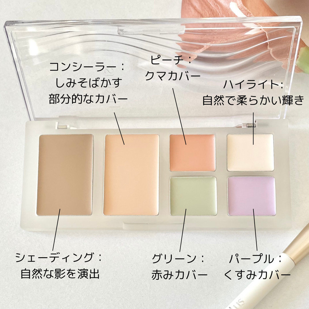 ブリージングコンシーラーパレット/Healus/パレットコンシーラーを使ったクチコミ（3枚目）