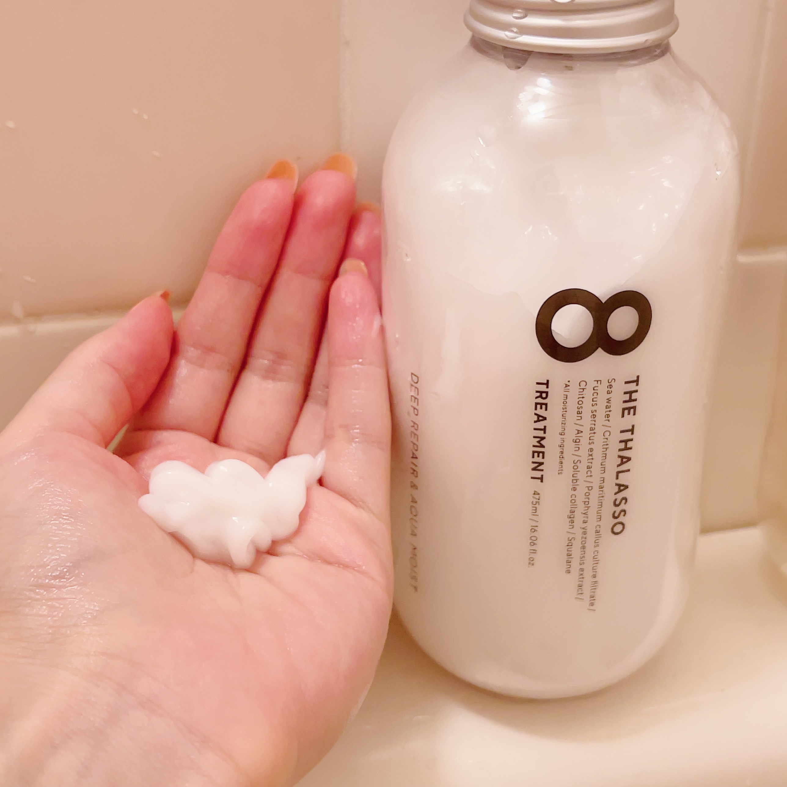 ハイドロポーション 美容液ヘアオイル（アクアホワイトフローラルの香り）/エイトザタラソ/ヘアオイルを使ったクチコミ（3枚目）