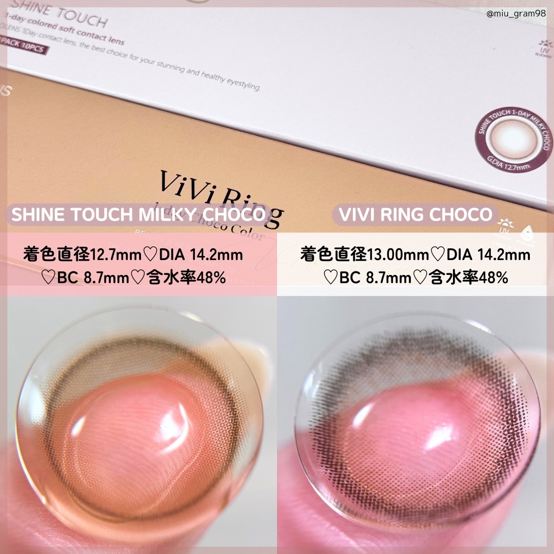 ViVi Ring 1day/OLENS/ワンデー（１DAY）カラコンを使ったクチコミ（3枚目）