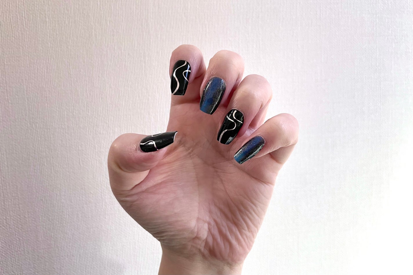 セミキュアジェルネイル(ハンド)/ohora/ネイルシールを使ったクチコミ(3枚目)