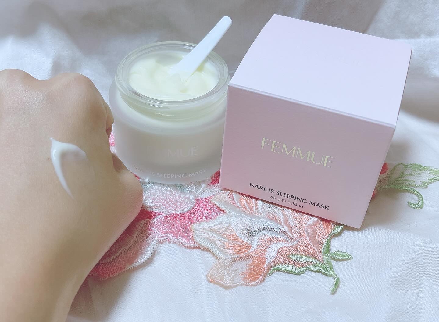 ナルシスウォーター スリーピングマスク/FEMMUE/スペシャルケアを使ったクチコミ（2枚目）