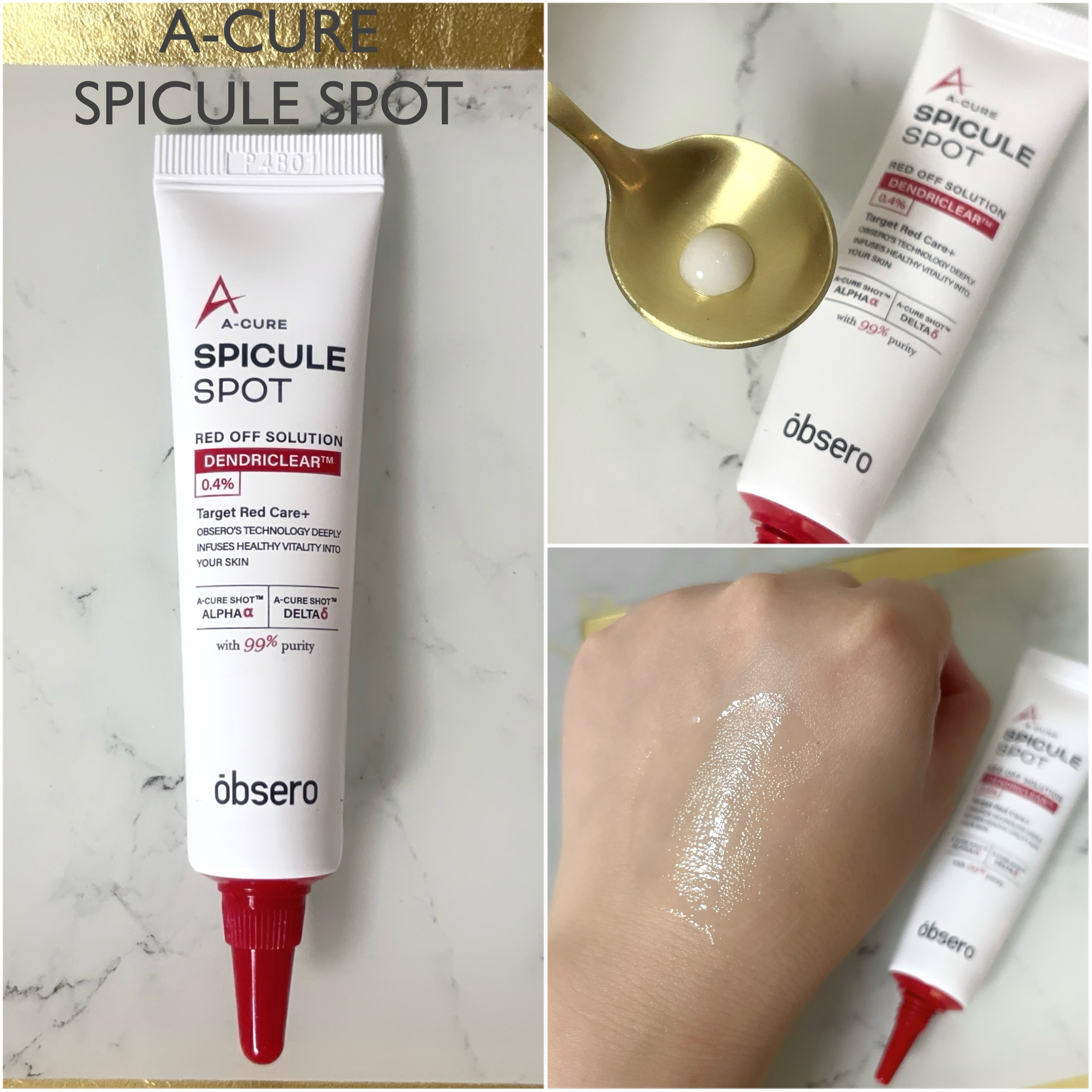 エーキュアスピキュールスポット/obsero/フェイスクリームを使ったクチコミ（3枚目）