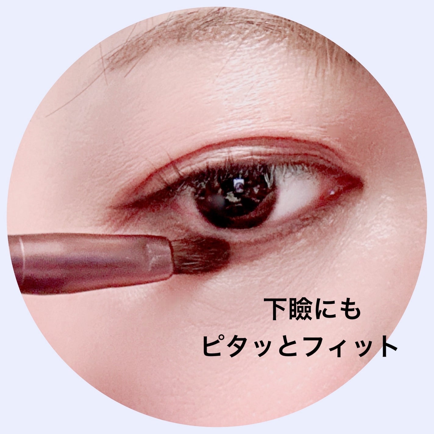 アイデイト アイシャドウブラシ(馬毛、Mサイズ)/IDATE/メイクブラシを使ったクチコミ(3枚目)