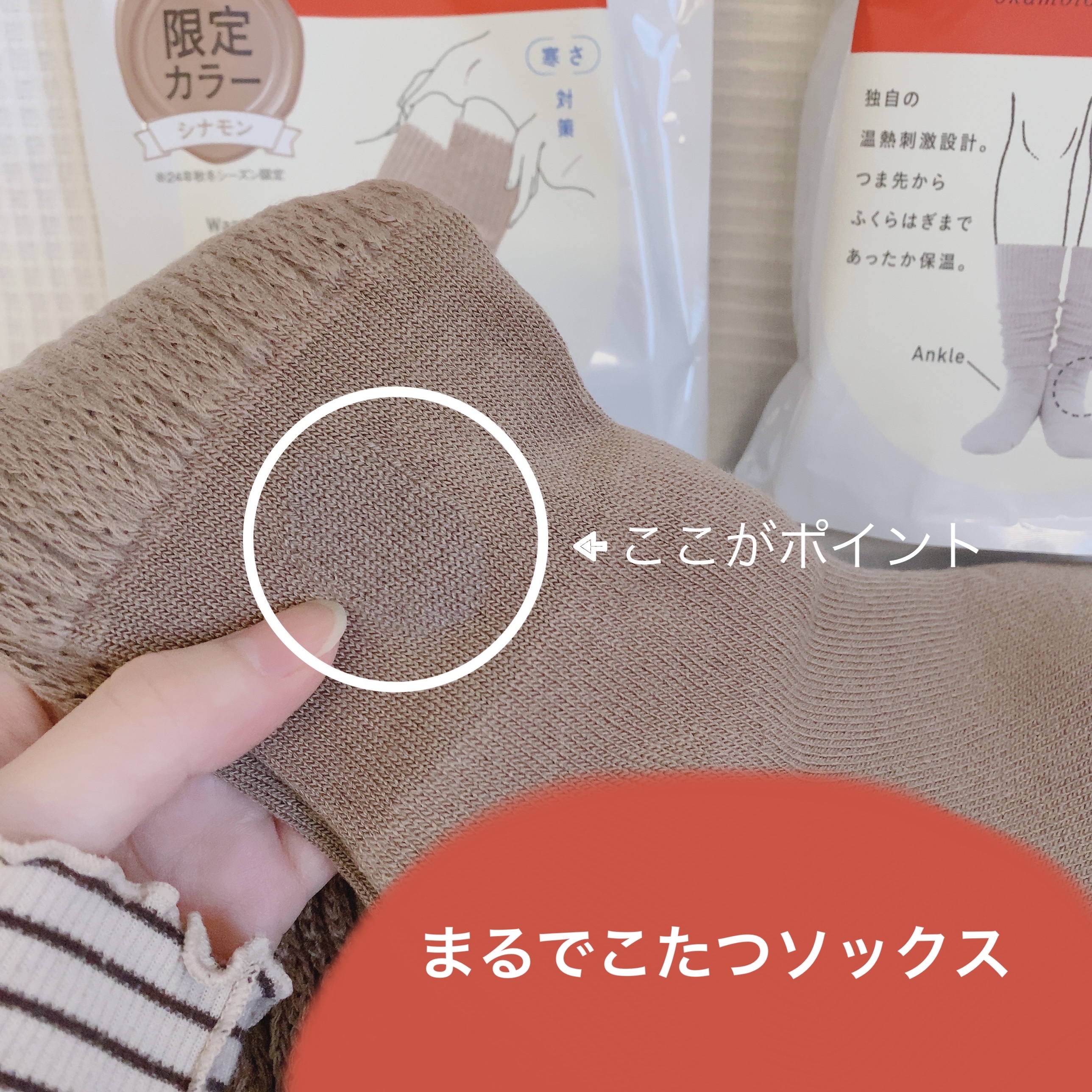 靴下サプリ まるでこたつ レディース ソックス/靴下サプリ/暖かい靴下を使ったクチコミ（1枚目）