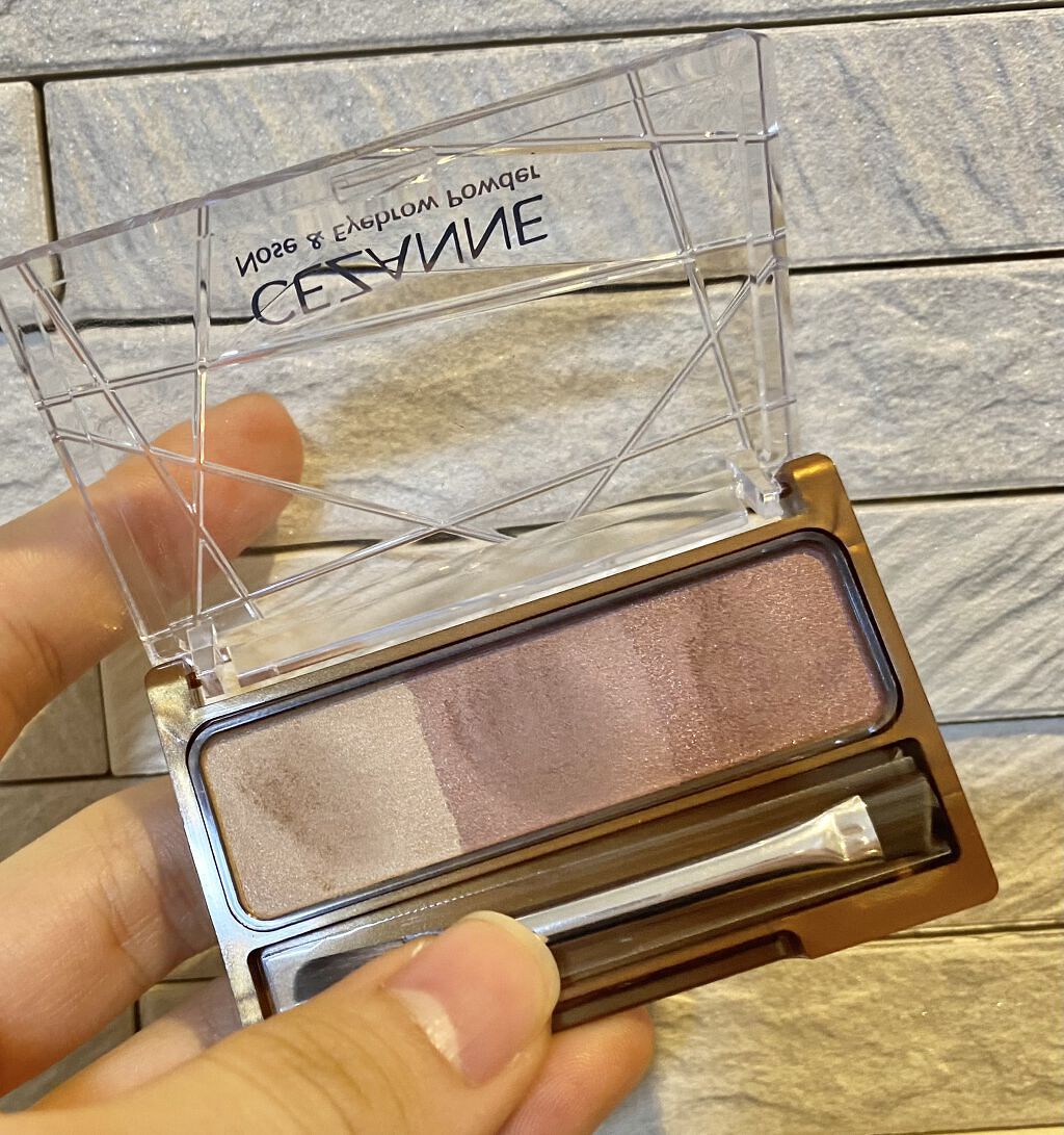 ノーズ＆アイブロウパウダー/CEZANNE/パウダーアイブロウを使ったクチコミ（2枚目）