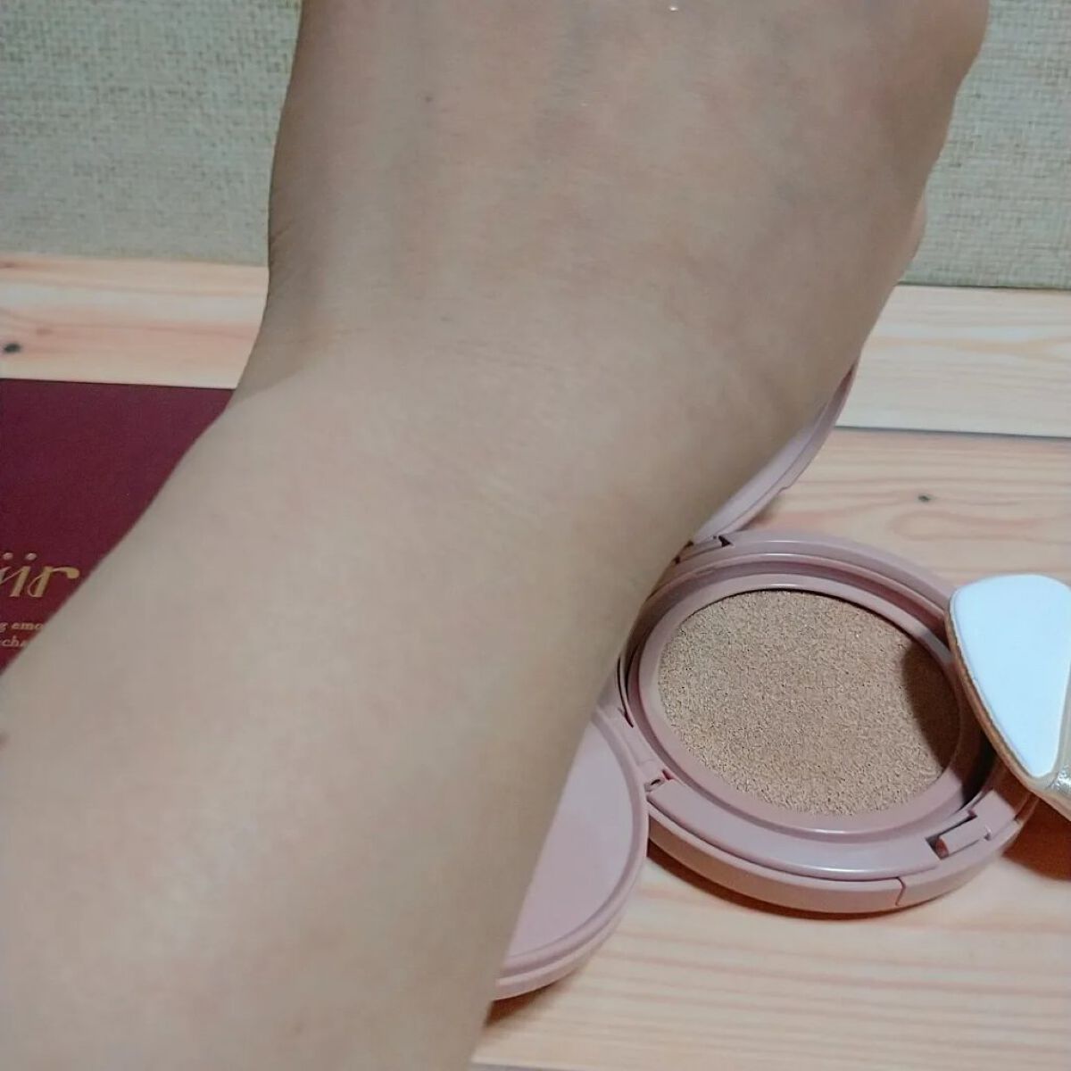 エンチャンテッド クッション ファンデーション 02 ナチュラルベージュ/anjir/クッションファンデーションを使ったクチコミ（2枚目）