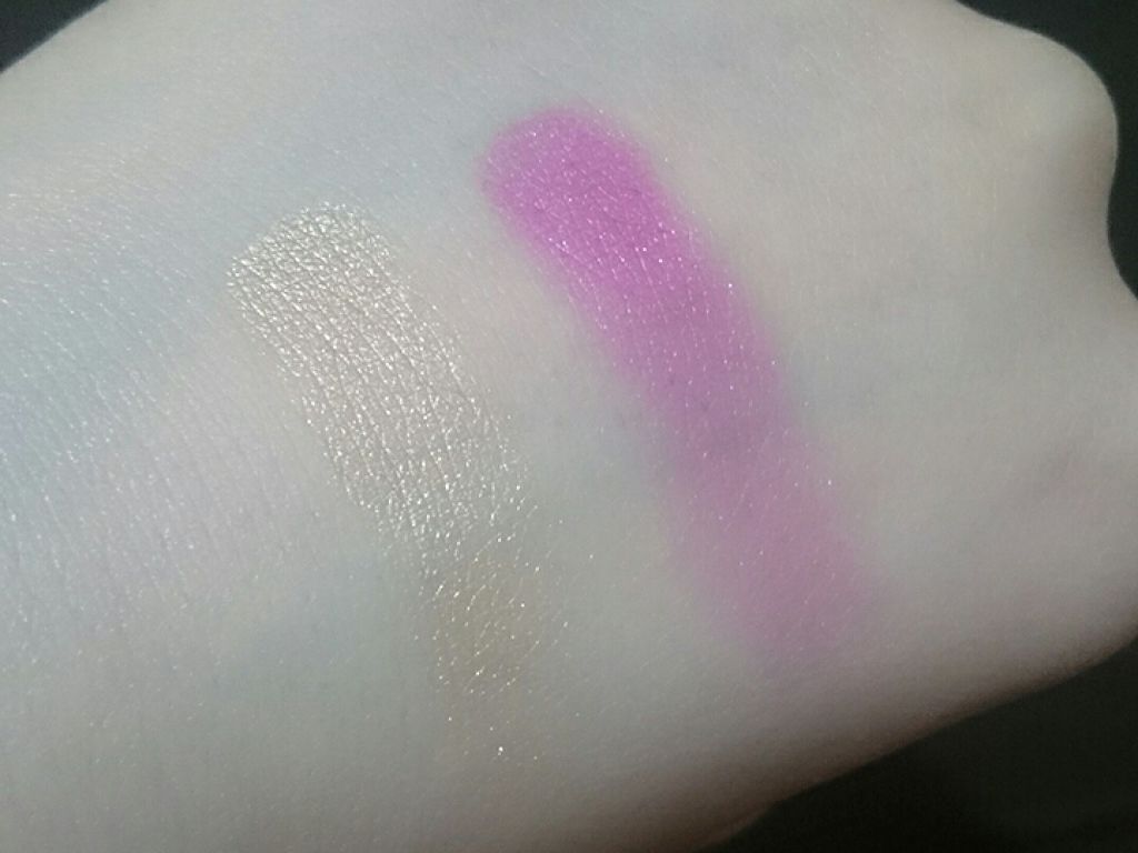 デュアルアイシャドウ N DU05 ピンクミラージュ/excel/アイシャドウパレットを使ったクチコミ（2枚目）