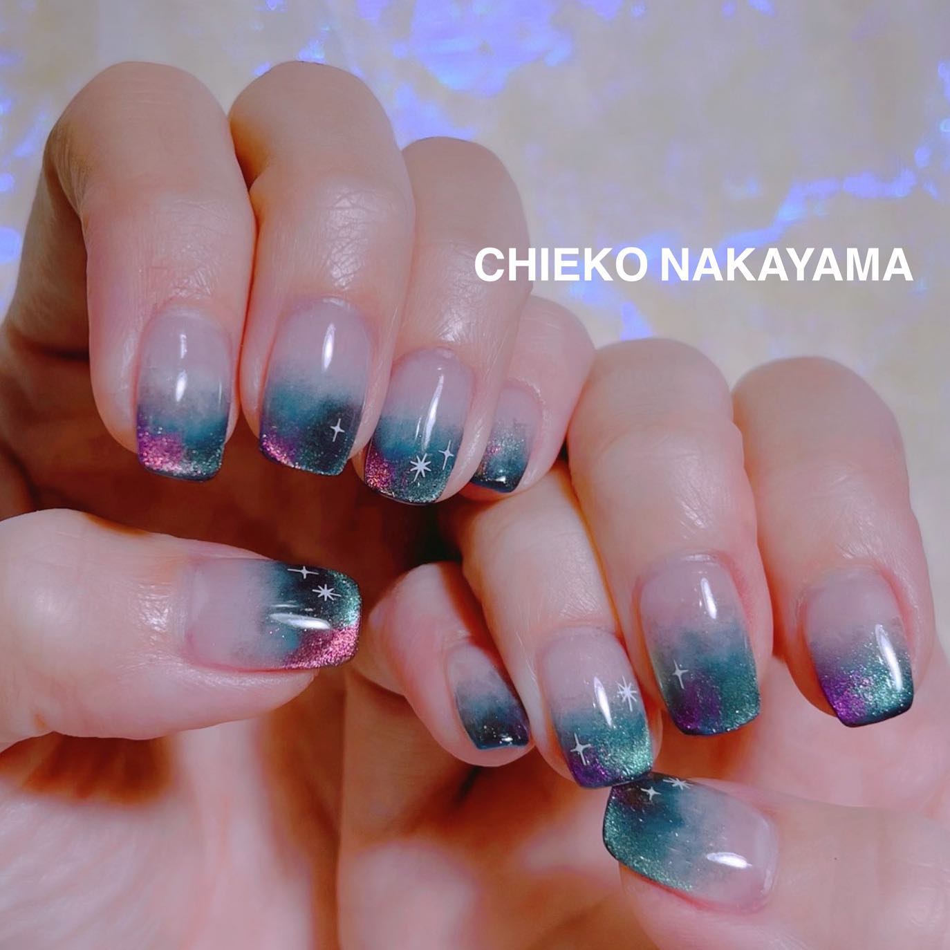 なかやまちえこ on LIPS 「Newmynails🪄⠀⠀#youtubeにライブ動画ございま..」(1枚目)