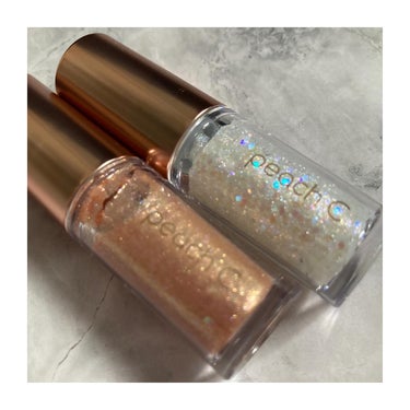 Peach C シャンパンアイグリッターのクチコミ「𖤐´-⁡
⁡
Peach C
CHAMPAGNE EYE GLITTER
内容量 : 3.5g.....」（2枚目）