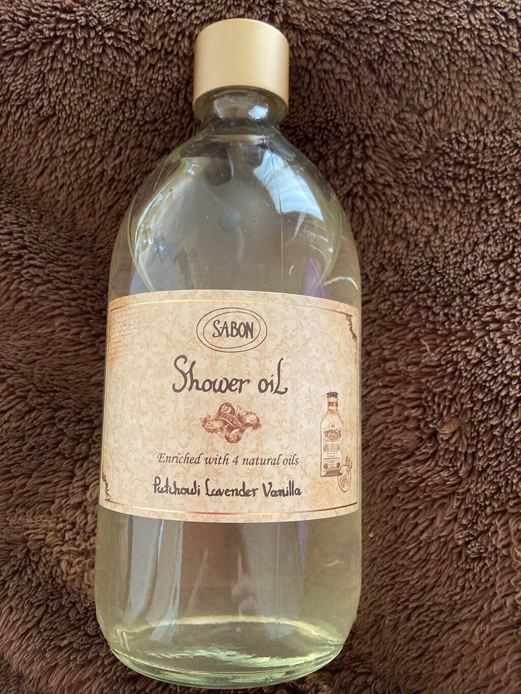 シャワーオイル パチュリ・ラベンダー・バニラ/SABON/ボディソープを使ったクチコミ(1枚目)