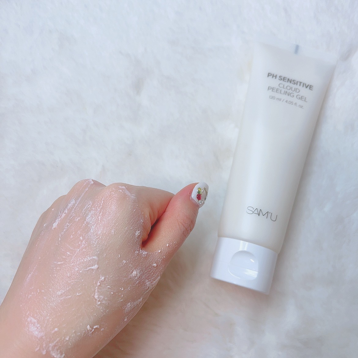 PHセンシティブクラウドピーリングジェル/SAM'U/ピーリングを使ったクチコミ（3枚目）