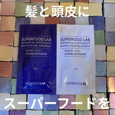 BT+スカルプ シャンプー／トリートメント お試しパウチ（1日分）/SUPERFOOD LAB（スーパーフード ラボ）/シャンプー・コンディショナーを使ったクチコミ（1枚目）