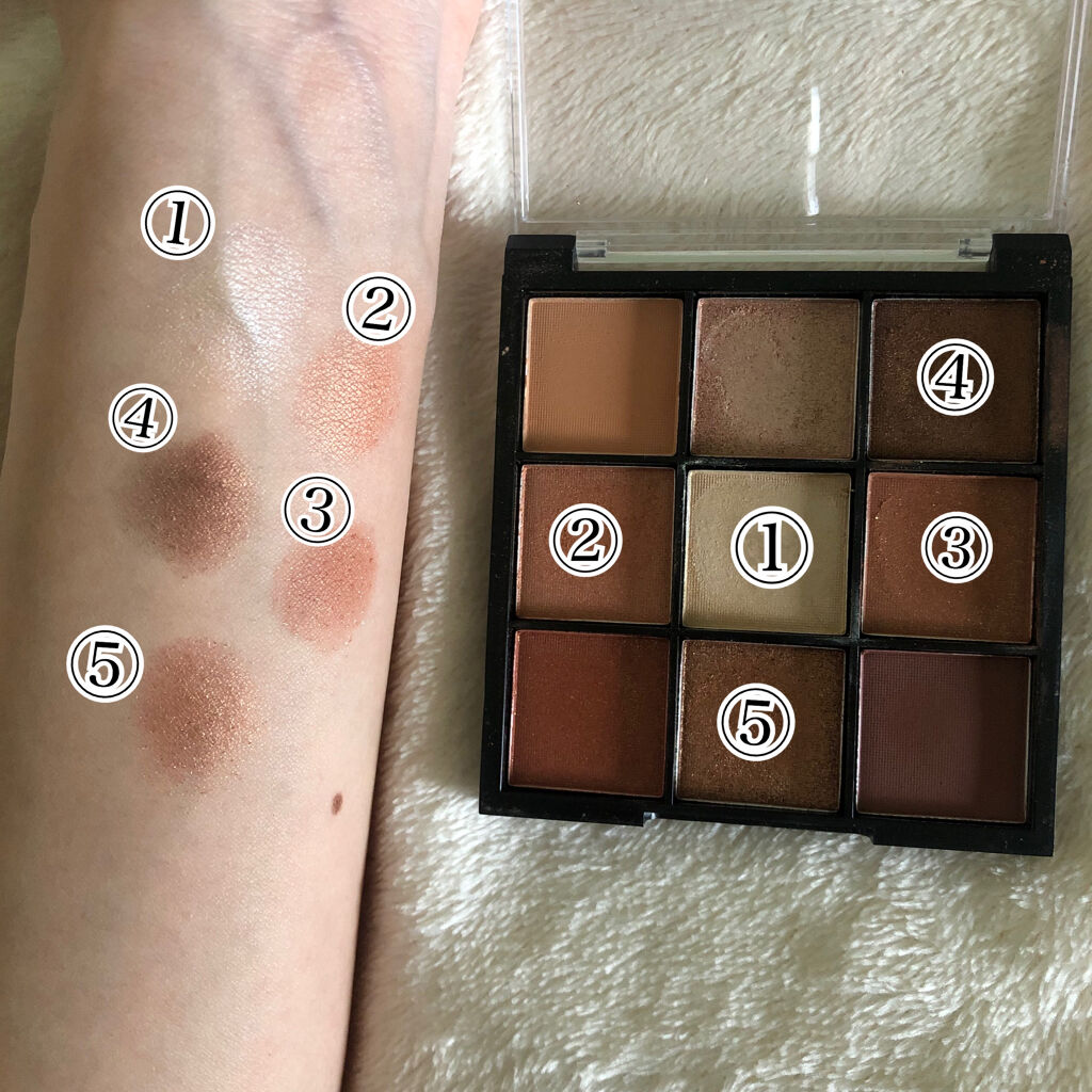 UR GLAM　BLOOMING EYE COLOR PALETTE/U R GLAM/アイシャドウパレットを使ったクチコミ（3枚目）