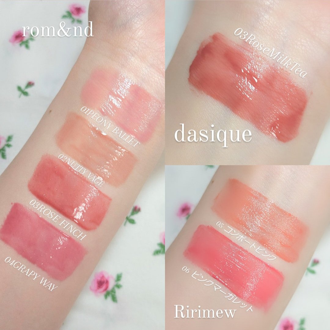 ジューシーラスティングティント/rom&nd/リップティントを使ったクチコミ（2枚目）