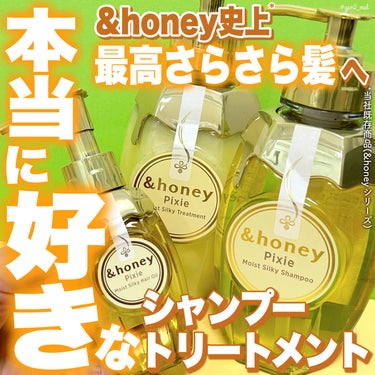 ＆honey ピクシーモイストシルキー　シャンプー1.0/ヘアトリートメント2.0/&honey/シャンプー・コンディショナーを使ったクチコミ（1枚目）