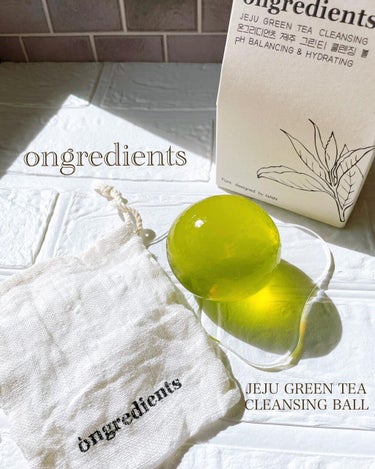 Jeju Green Tea Cleansing Ball/Ongredients/洗顔石鹸を使ったクチコミ（1枚目）