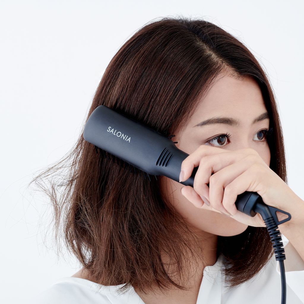 ストレートヒートブラシ スリム /SALONIA/ヒートブラシを使ったクチコミ（1枚目）