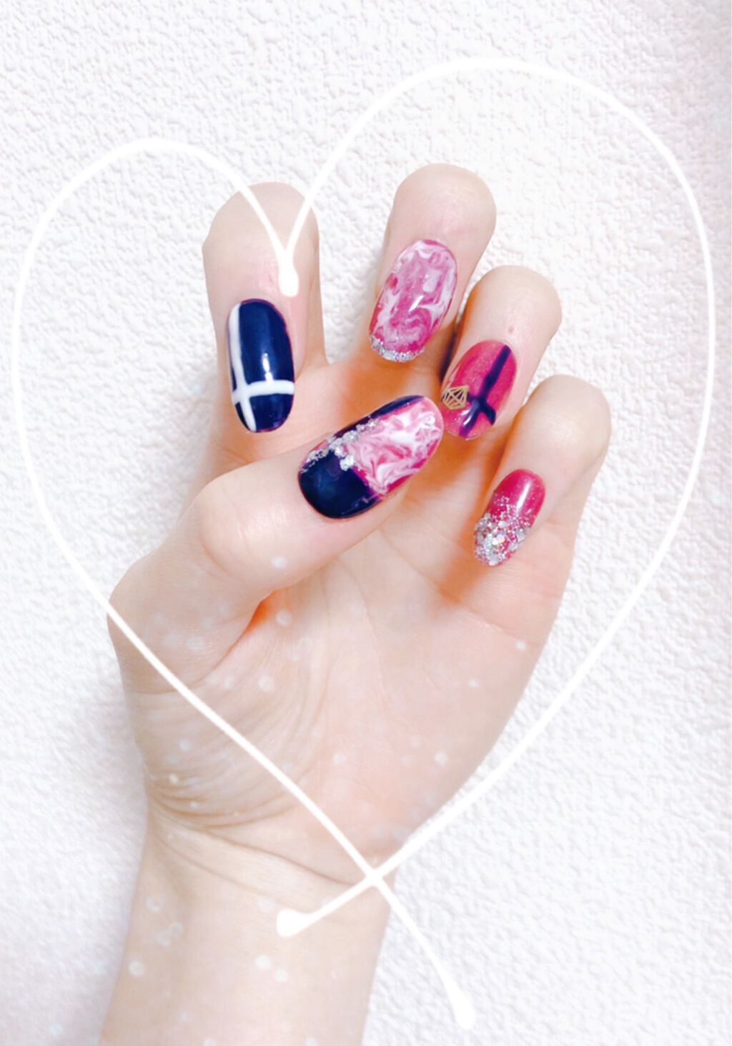 ジェルネイル（ライト対応）/セリア/ジェルネイルを使ったクチコミ（1枚目）