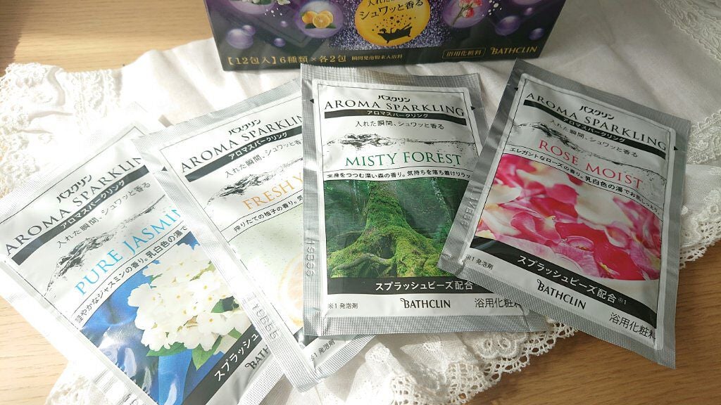 カラダプラス アロマスパークリング アロマバス/バスクリン/その他キットセットを使ったクチコミ(2枚目)