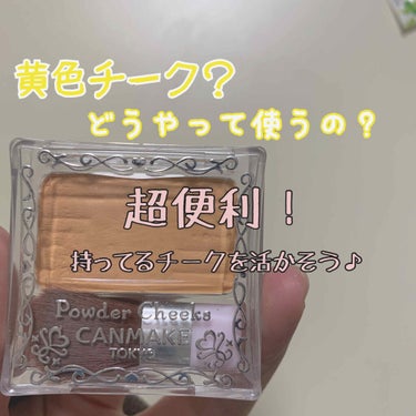 【旧品】パウダーチークス/キャンメイク/パウダーチークを使ったクチコミ（1枚目）