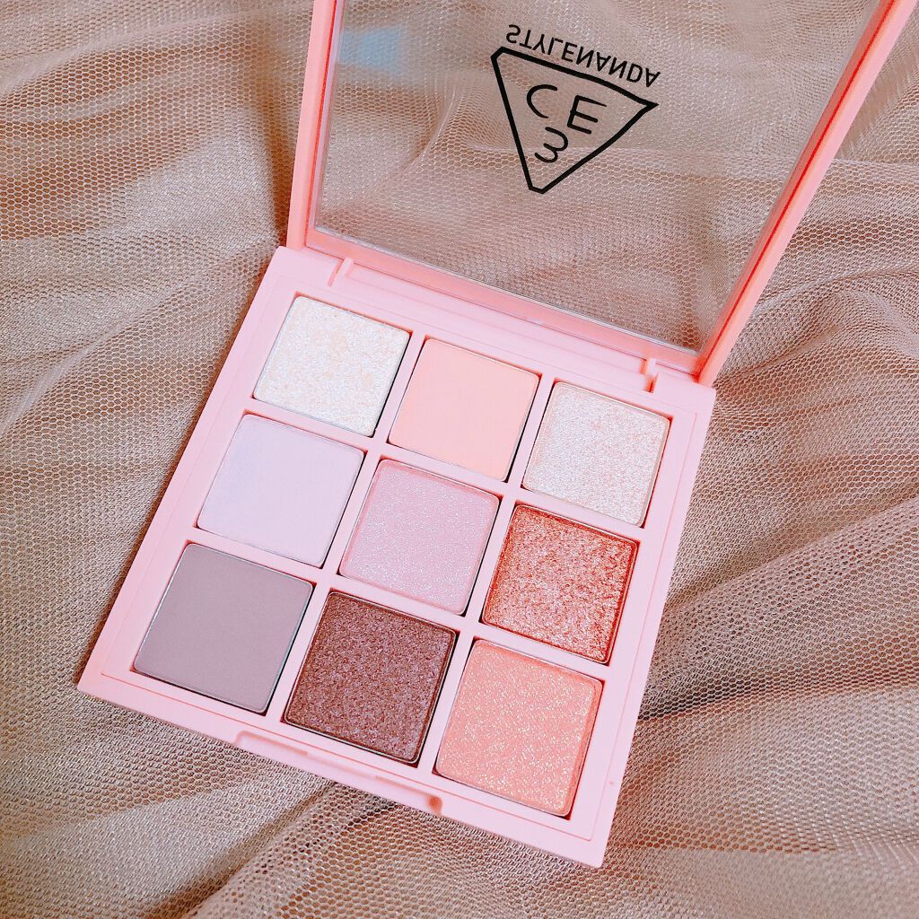 3CE 3CE マルチアイカラーパレットのクチコミ「@miik_ さんのレビューでこちらを見て、めちゃくちゃ可愛い！💗と衝撃を受けて真似っ子させて.....」（3枚目）