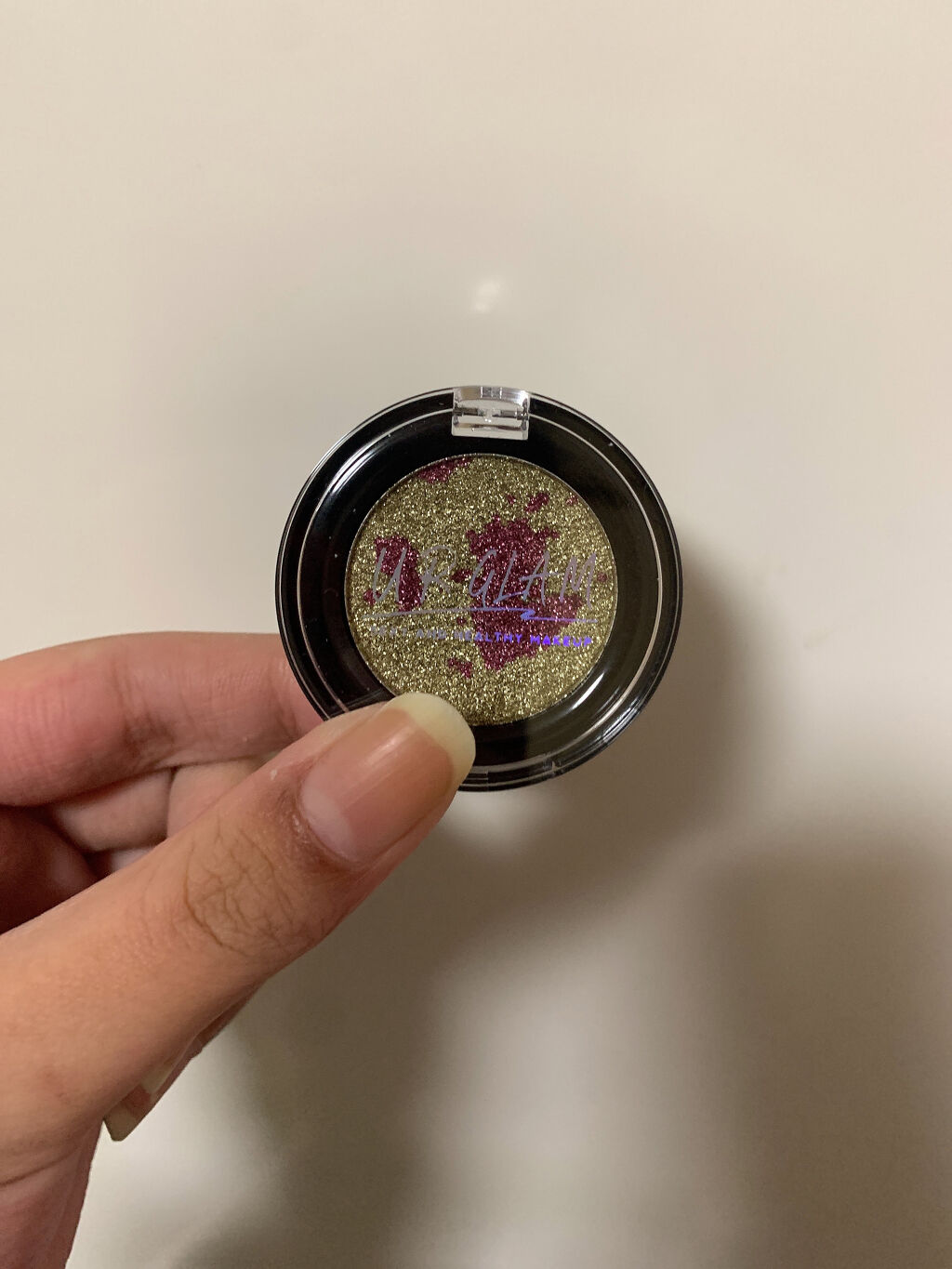 URGLAM　SPARKLE EYESHADOW 02/U R GLAM/単色アイシャドウを使ったクチコミ（1枚目）