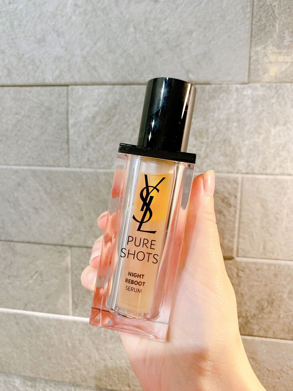 ピュアショット ナイト リチャージセラム/YVES SAINT LAURENT BEAUTE/美容液を使ったクチコミ(8枚目)