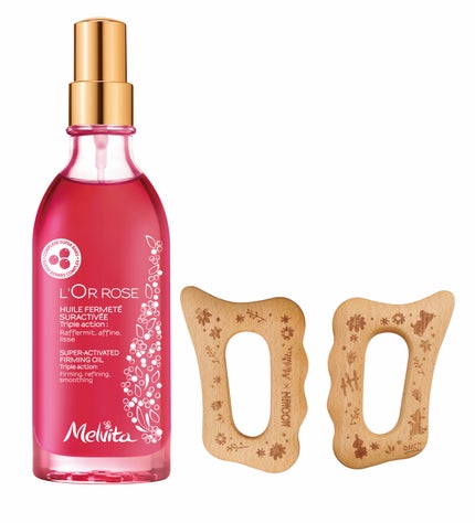Melvita ロルロゼ ピンクフィットオイル with ムーミンカッサ
