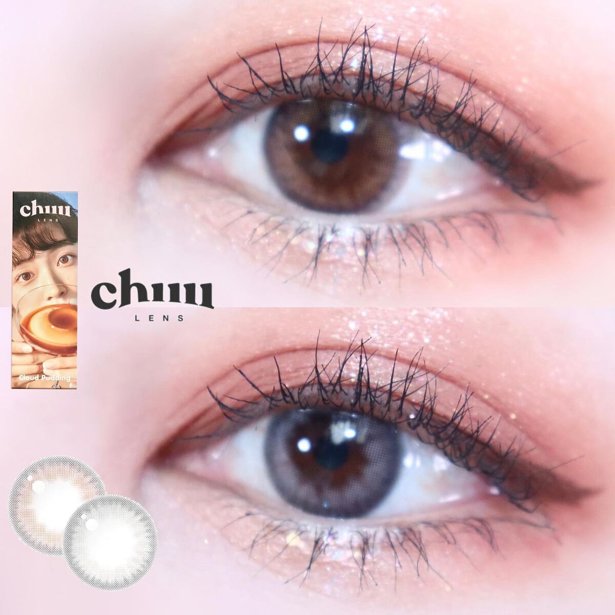 Cloud Pudding /chuu LENS/カラーコンタクトレンズを使ったクチコミ（1枚目）